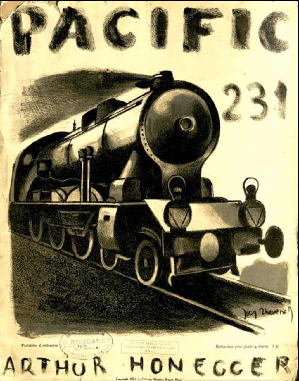 5è, SEQUENCE 1, Séance 2 : Les éléments musicaux participant au mouvement en musique : Pacific&nbsp;231